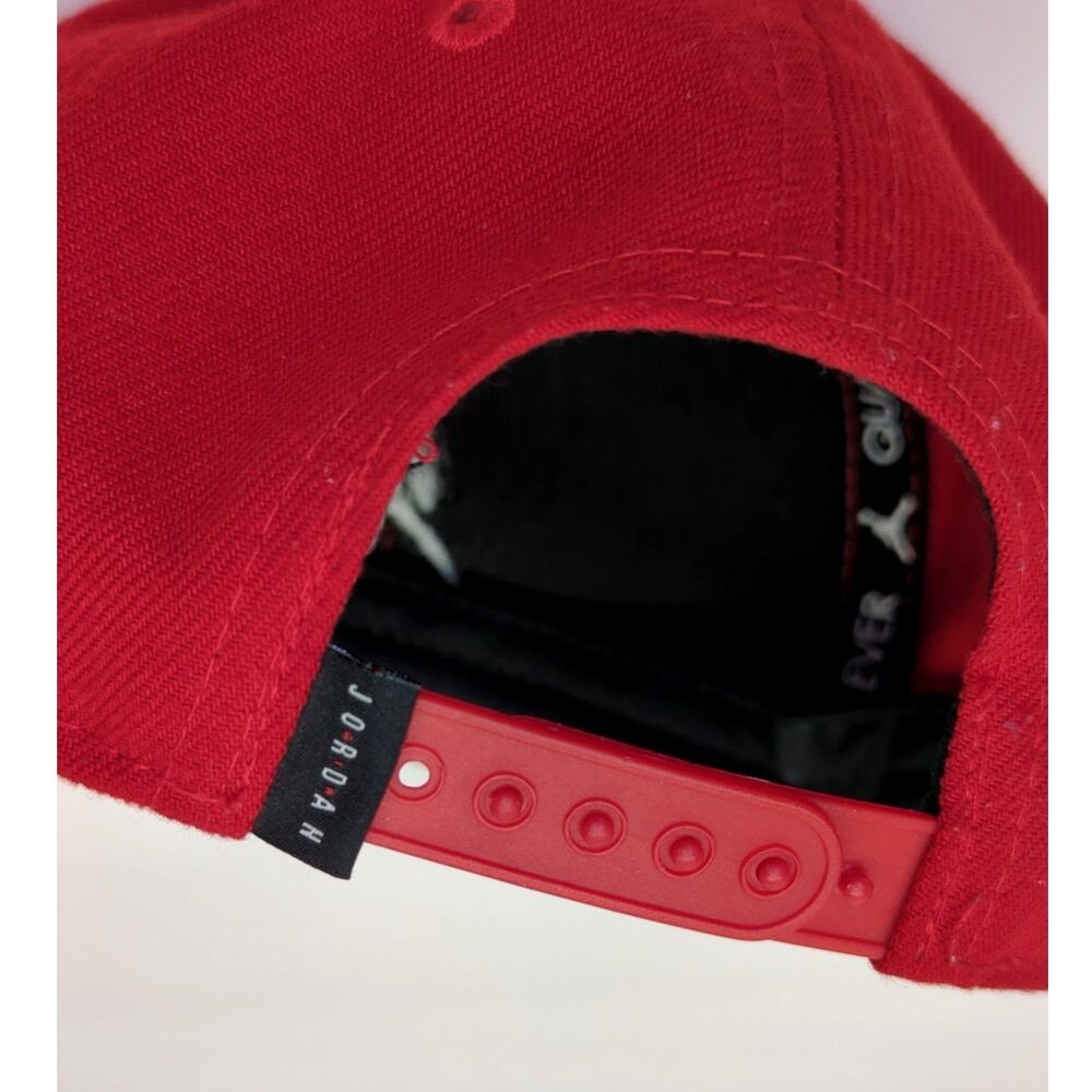 Nike Air Jordan Black Jumpman Logo Snapback Hat/Cap Red Infant - Picture 2 of 5